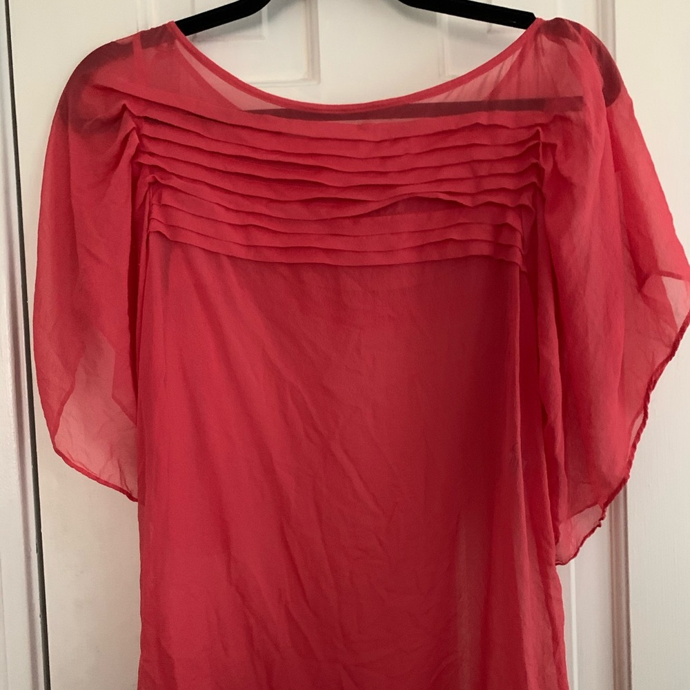 Diane von Furstenberg Size 4 Coral Top